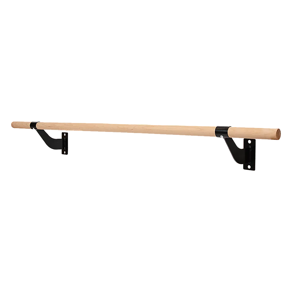 150cm Beech Wood Ballet Barre, Steel Brackets - Randy & Travis