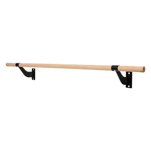 150cm Beech Wood Ballet Barre, Steel Brackets - Randy & Travis