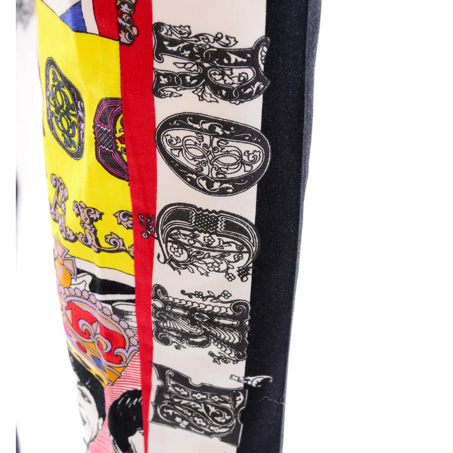 1990s Versace Jeans Couture London Rock n' Roll Royalty Novelty Pants
