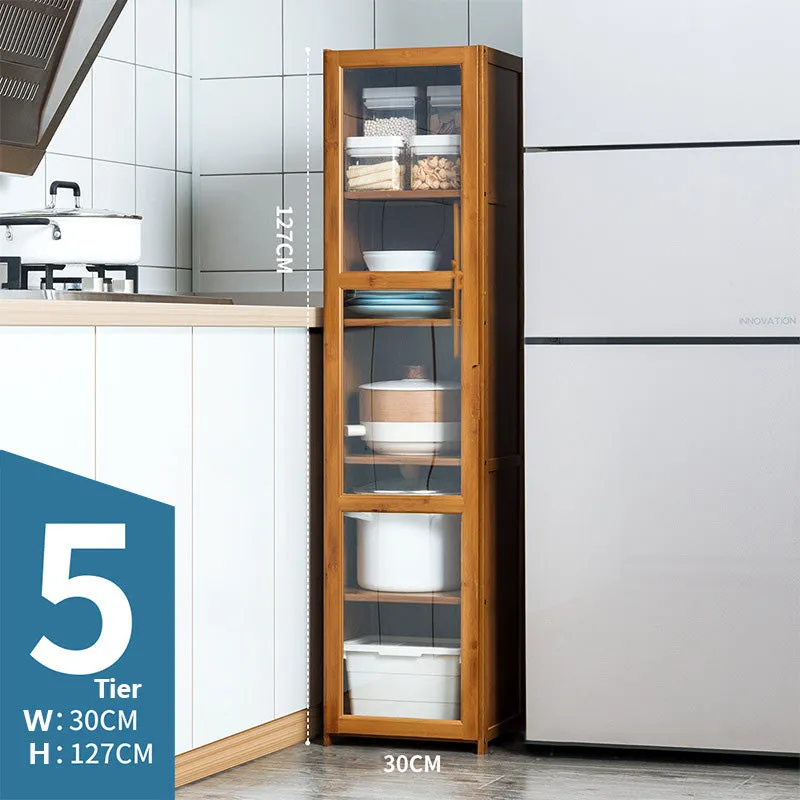 5 Tier Bamboo FreeStanding Multifunctional Cabinet Rack