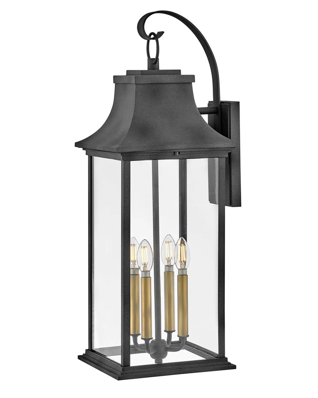 Adair LED Wall Mount in Aged Zinc