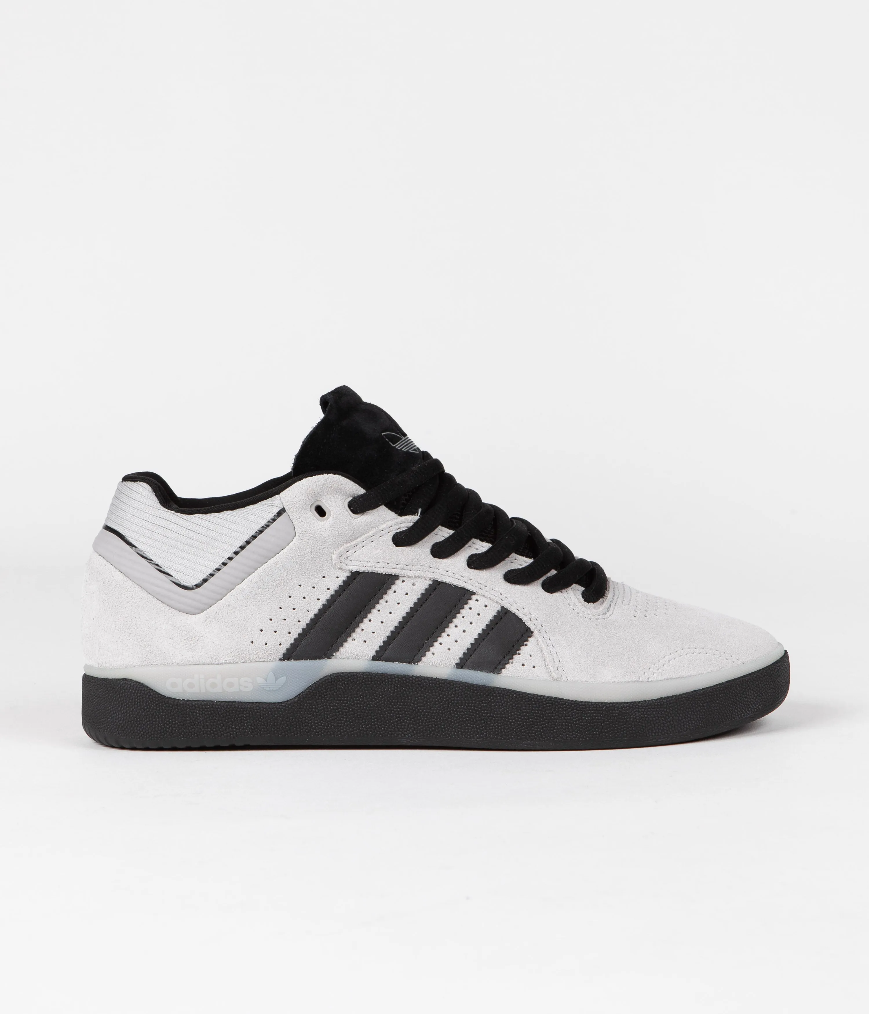 Adidas Tyshawn Shoes - Grey Two / Core Black / Silver Metallic
