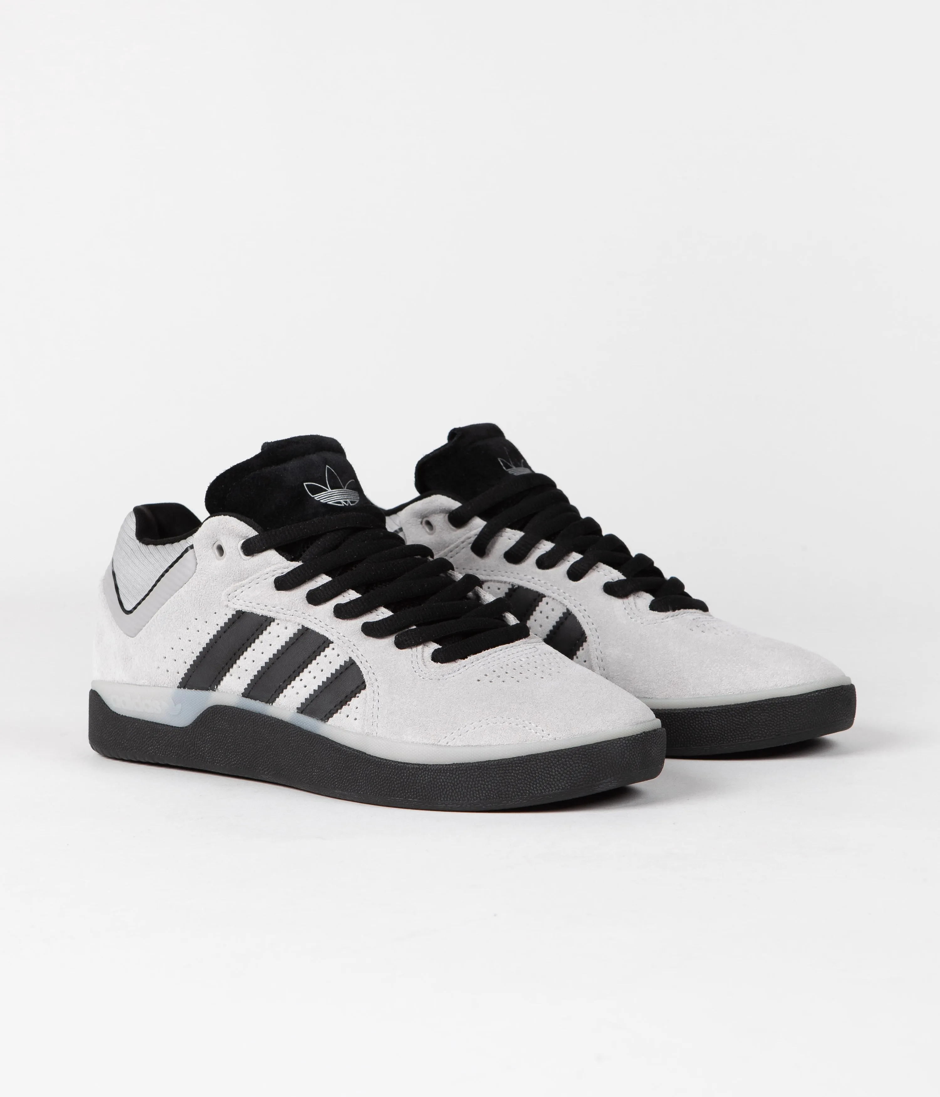Adidas Tyshawn Shoes - Grey Two / Core Black / Silver Metallic