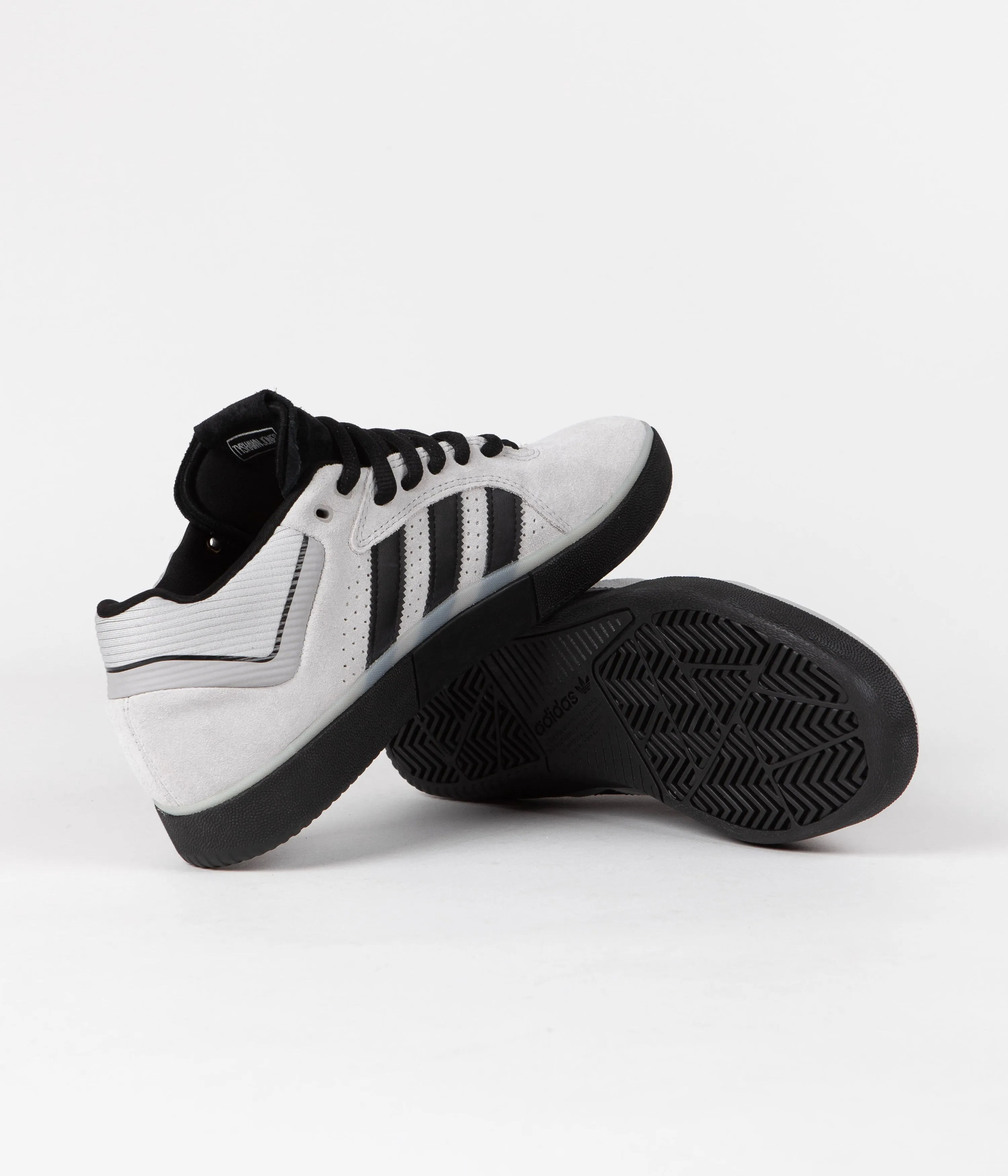 Adidas Tyshawn Shoes - Grey Two / Core Black / Silver Metallic