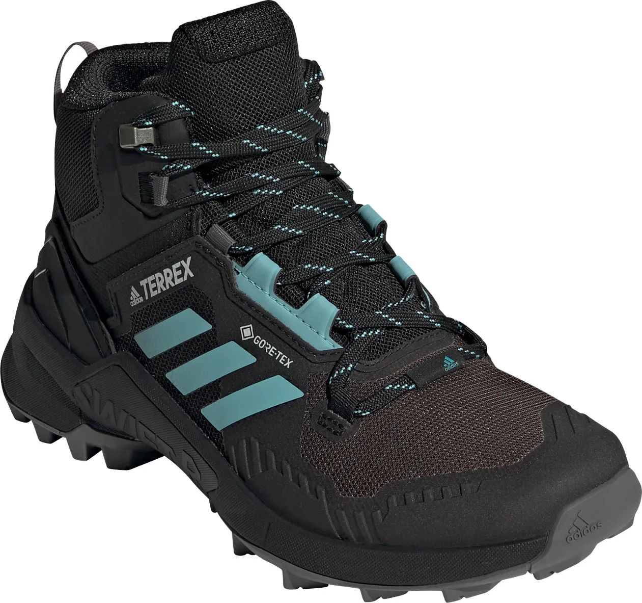 Adidas Women&#x27;s Terrex Swift R3 Mid GORE-TEX Hiking Shoes Core Black/Grey Five/Acid Red | Buy Adidas Women&#x27;s Terrex Swift R3 Mid GORE-TEX Hiking Shoes Core Black/Grey Five/Acid Red here | Outnorth