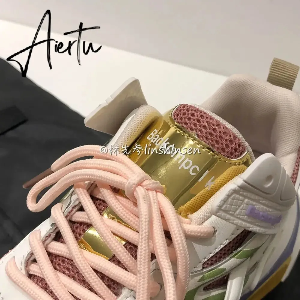Aiertu  Designer Classic Women's Vulcanize Shoes Retro Platform Casual Sneakers Women Leisure Jogging Shoes Fashion Vulcanized Sneaker