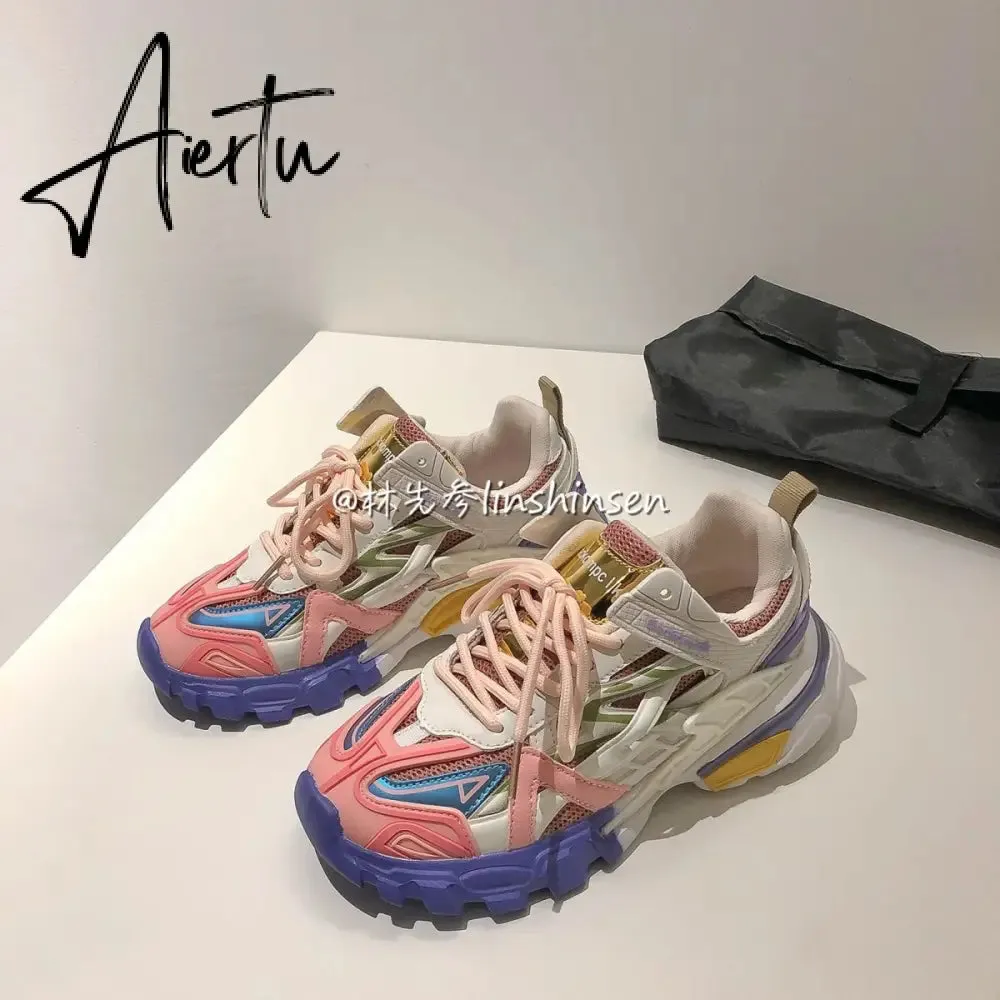 Aiertu  Designer Classic Women's Vulcanize Shoes Retro Platform Casual Sneakers Women Leisure Jogging Shoes Fashion Vulcanized Sneaker