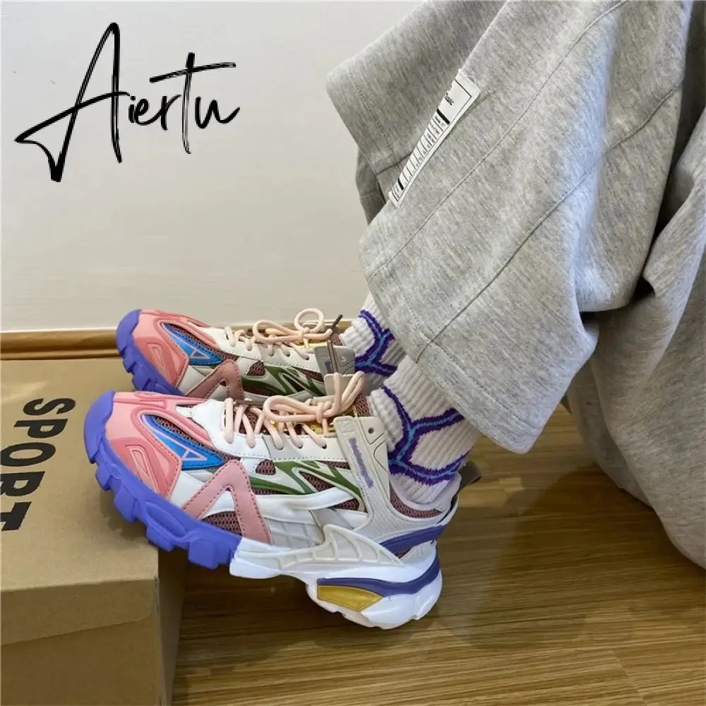 Aiertu  Designer Classic Women's Vulcanize Shoes Retro Platform Casual Sneakers Women Leisure Jogging Shoes Fashion Vulcanized Sneaker