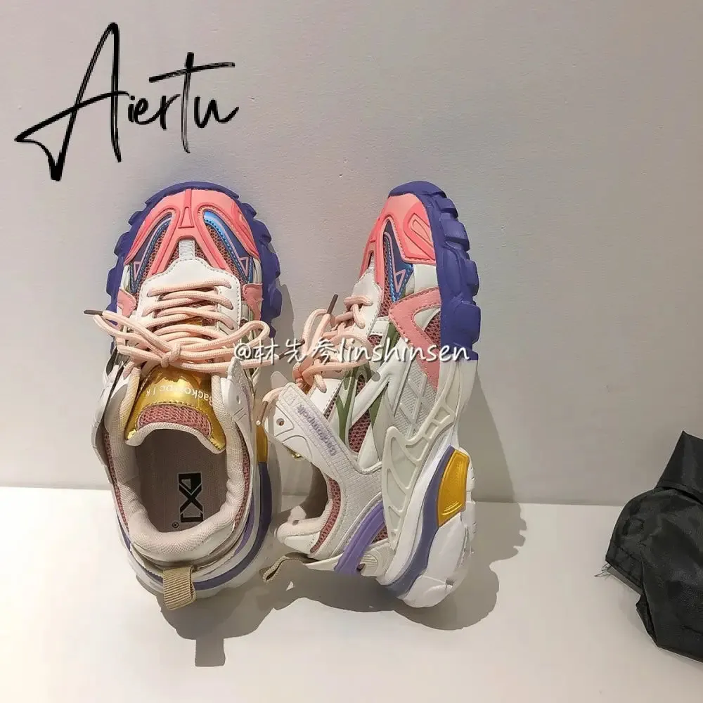 Aiertu  Designer Classic Women's Vulcanize Shoes Retro Platform Casual Sneakers Women Leisure Jogging Shoes Fashion Vulcanized Sneaker