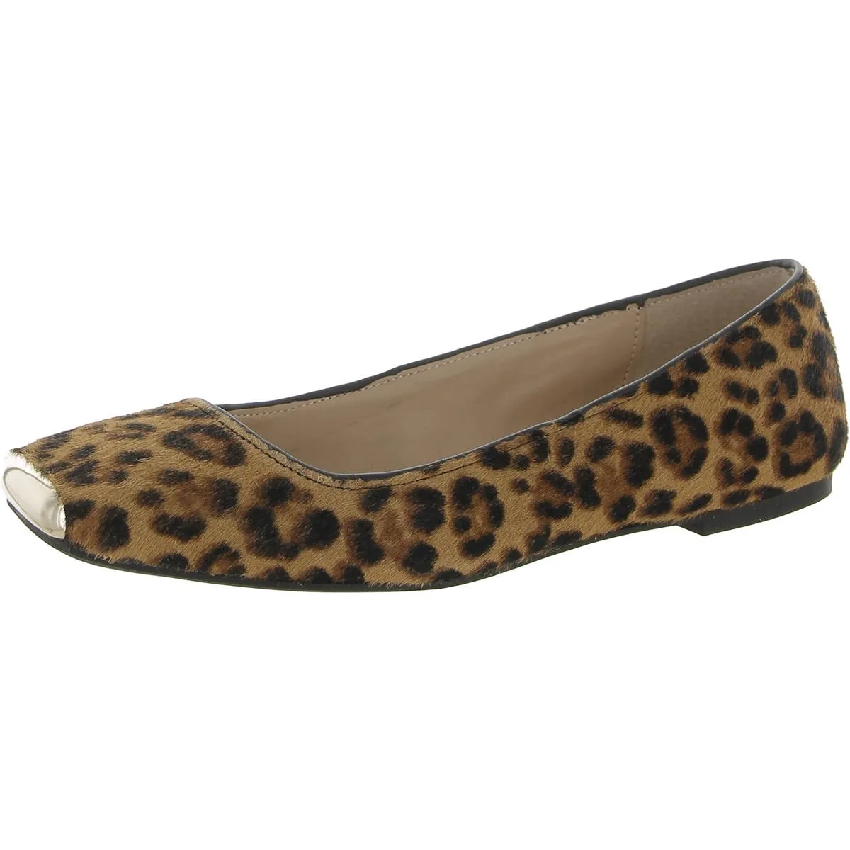 Alfani Womens Neptoon Calf Hair Square Toe Ballet Flats