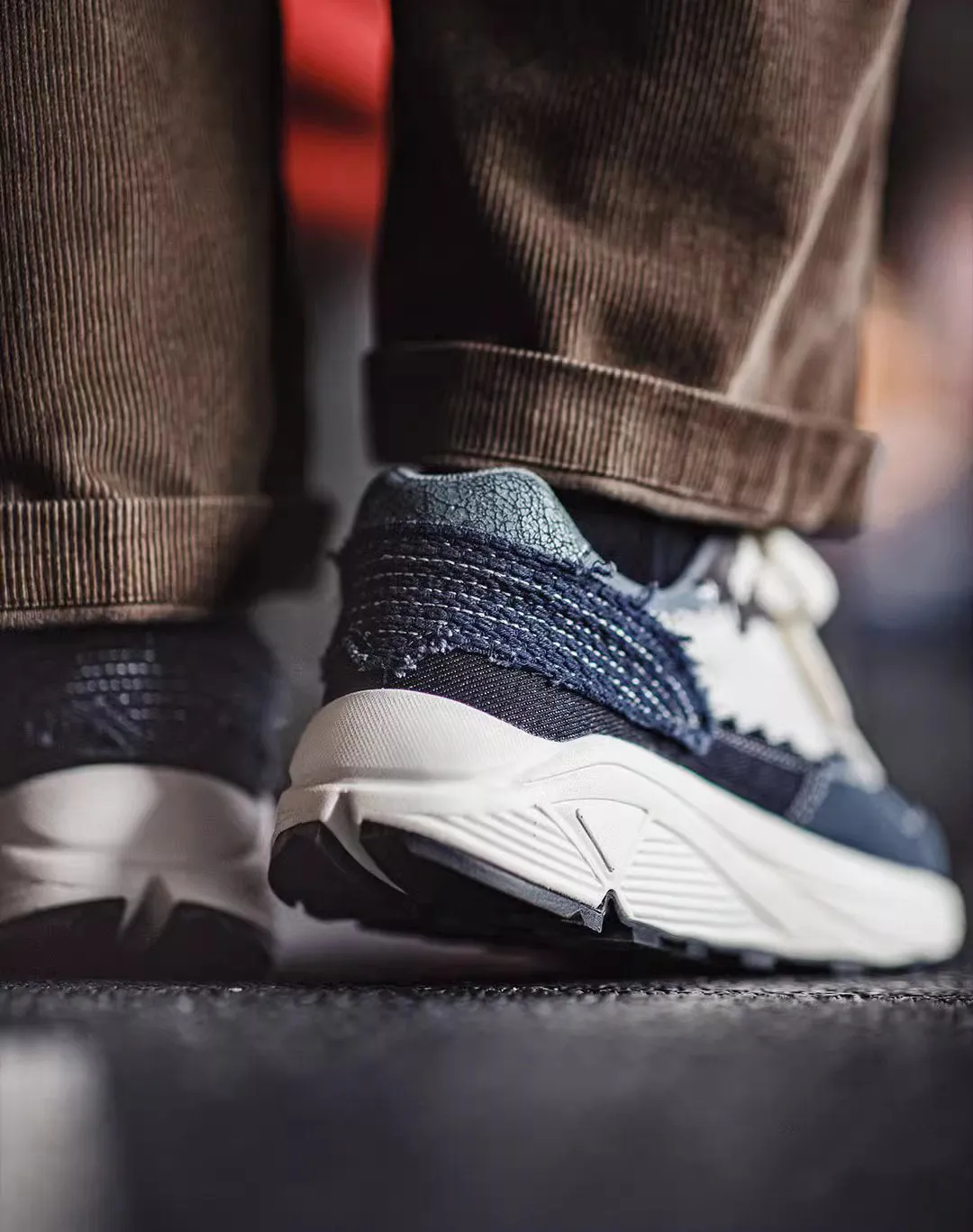 American Denim Wave Jogging Retro Beggar Cowboy Men's Sports Shoes