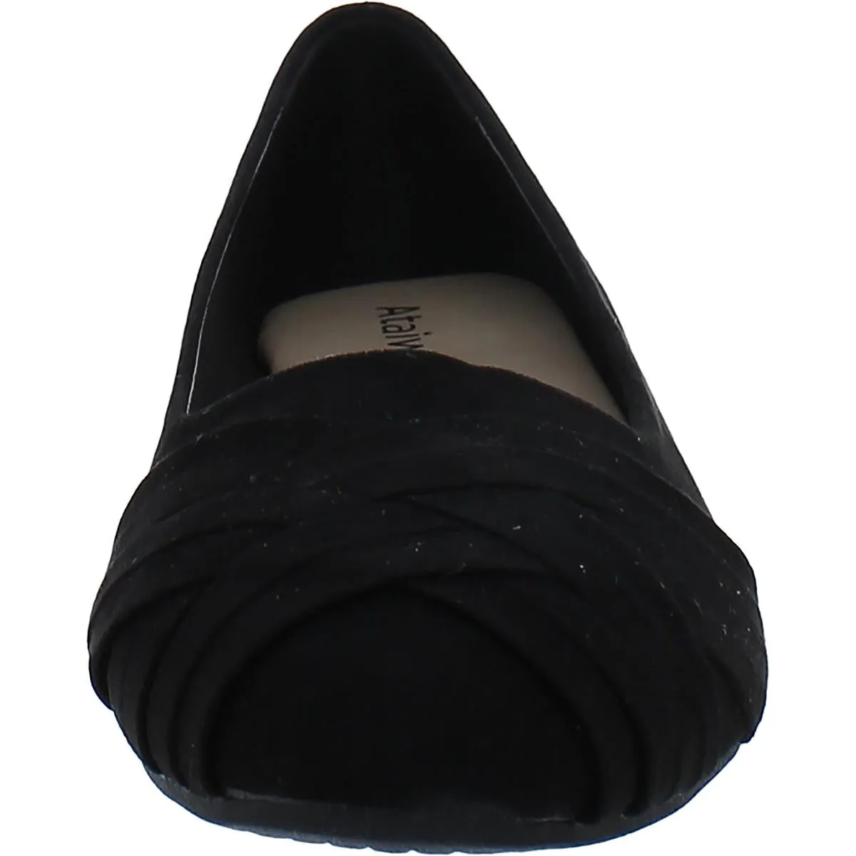 Ataiwee Womens Faux Suede Slip On Ballet Flats