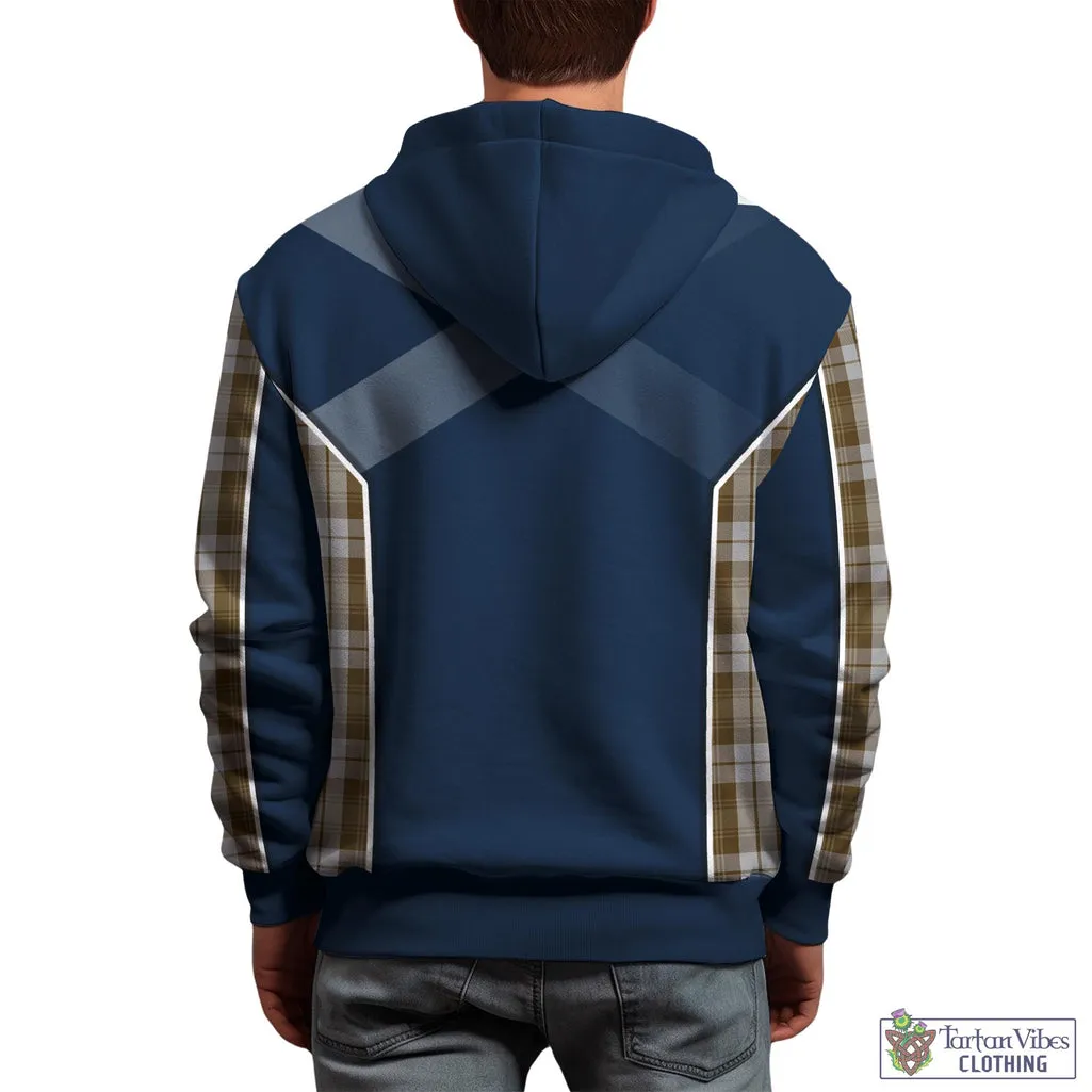 Baillie Dress Tartan Hoodie with Family Crest and Scottish Thistle Vibes Sport Style