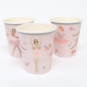 Ballerina Party Cups x 8
