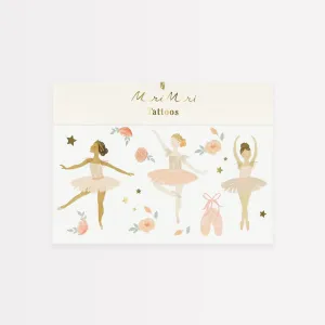 Ballerina Party Temporary Tattoos (x 2 sheets)
