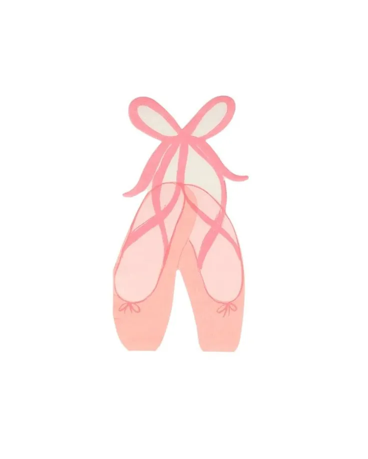 Ballerina Slipper Napkins (Pack 16)