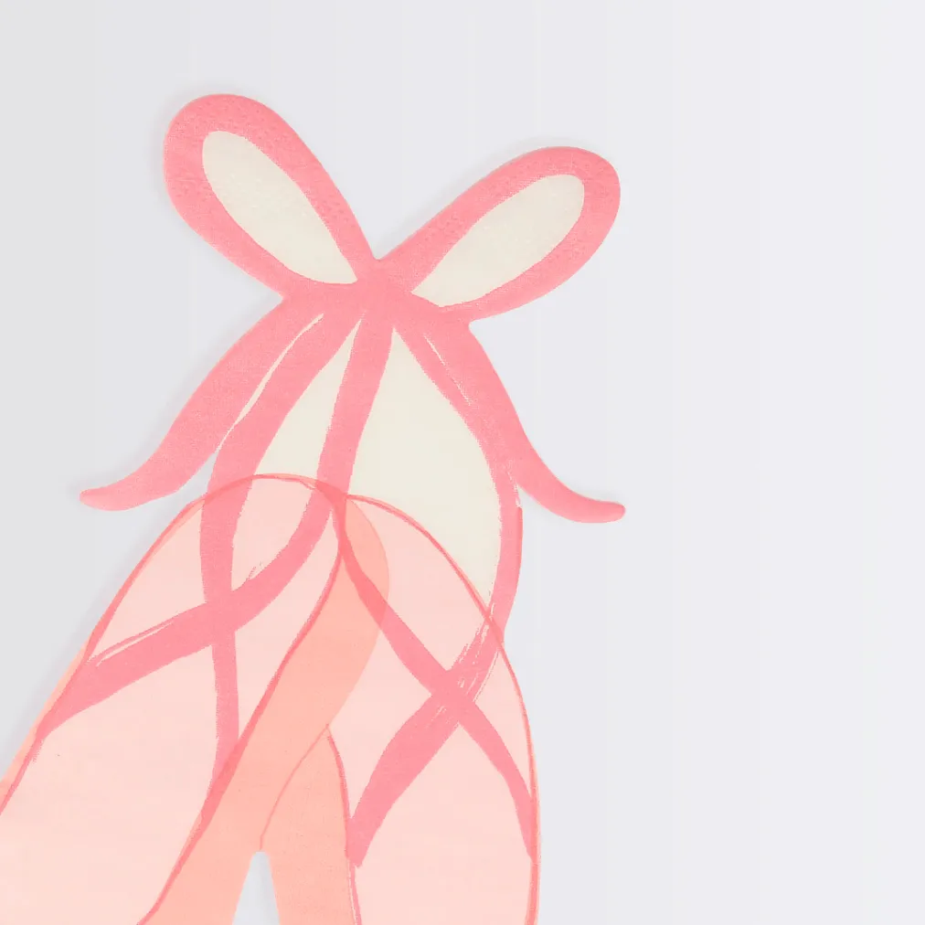 Ballerina Slipper Napkins (Pack 16)