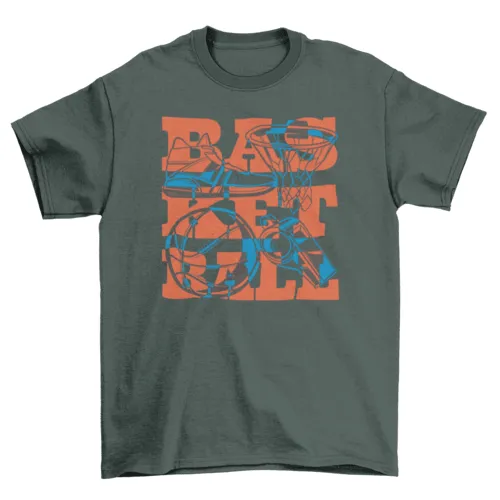 Basketball sport equipment t-shirt