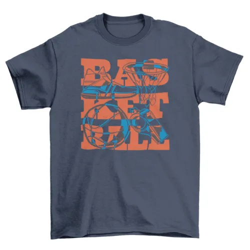 Basketball sport equipment t-shirt