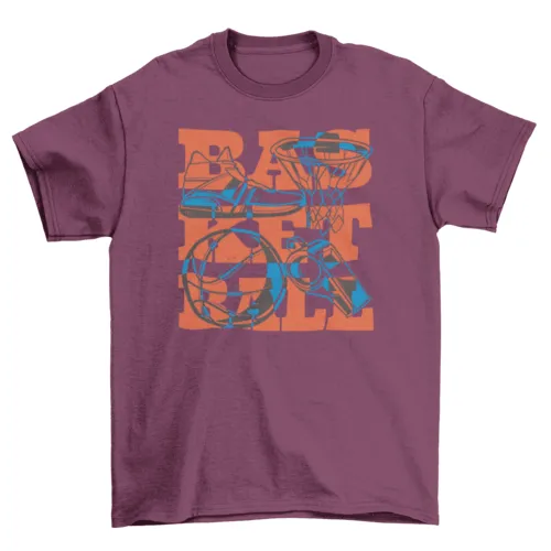 Basketball sport equipment t-shirt