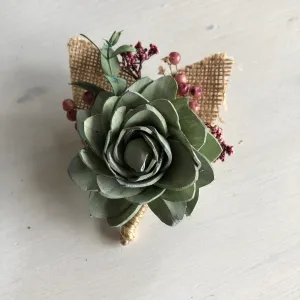 Berry Succulent Boutonnière