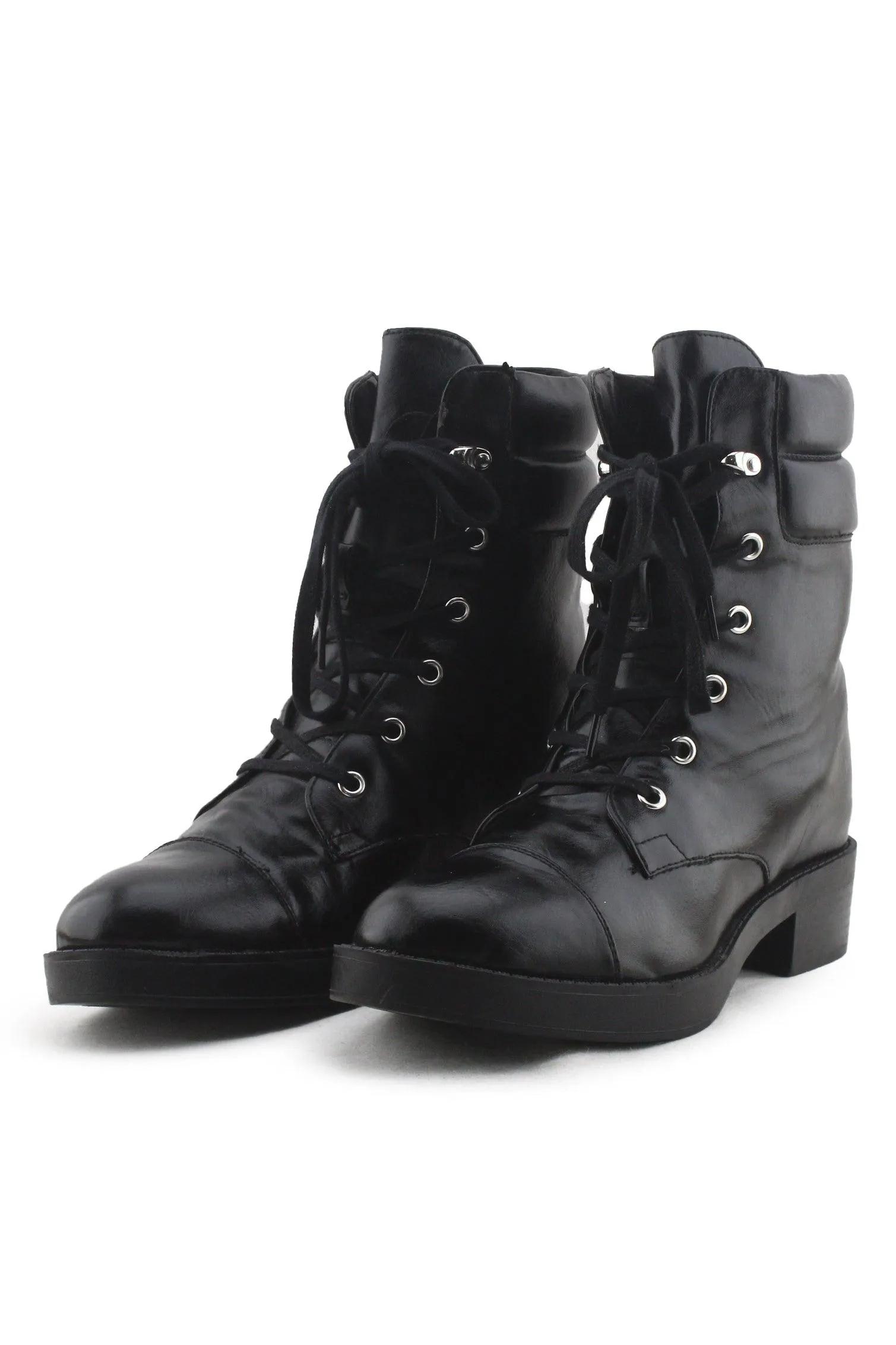Bershka Laces Ankle Boots | 100% Authentic Leather