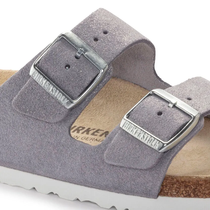 'Birkenstock' Women's Arizona Suede Leather Sandal - Shimmering Purple Fog