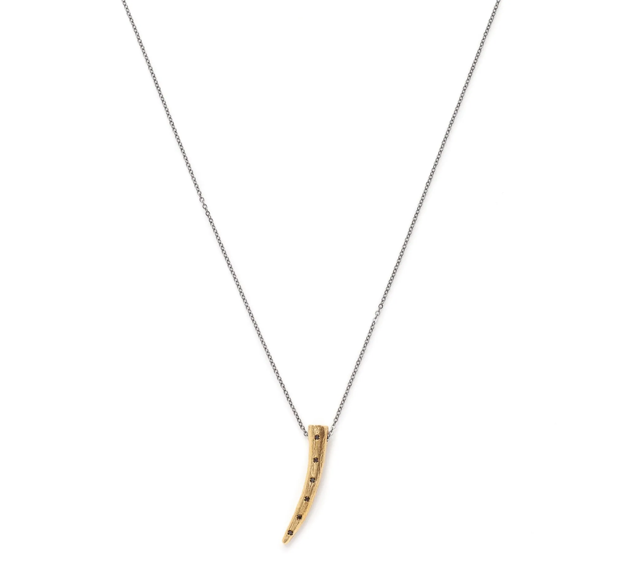 Black Diamond Tusk Necklace