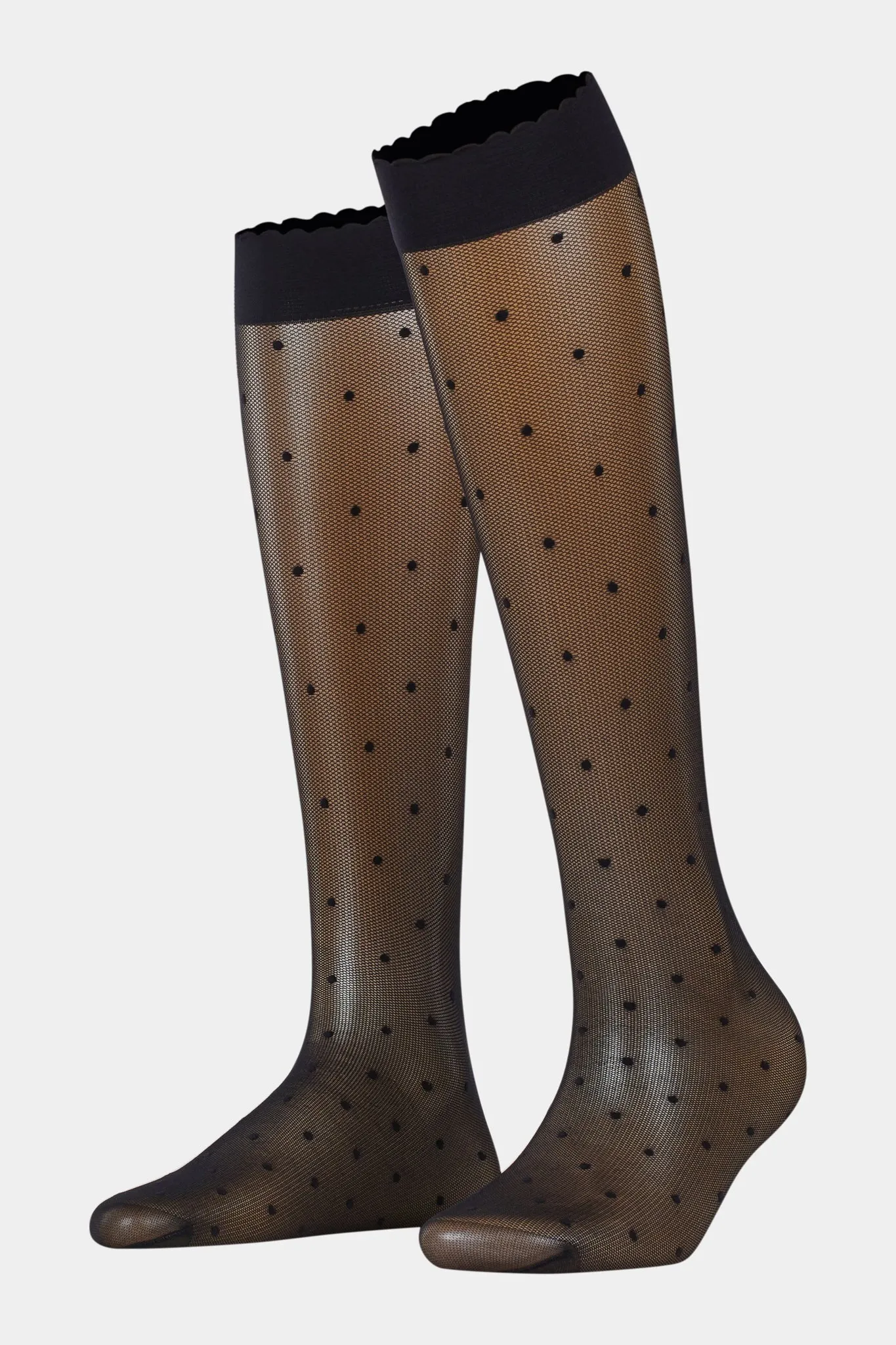 Black Dot Knee Highs