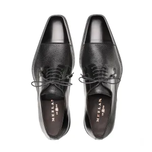 Black Mezlan Soka Cap-toe Men's Lace-Up Dress Shoes Genuine Leather