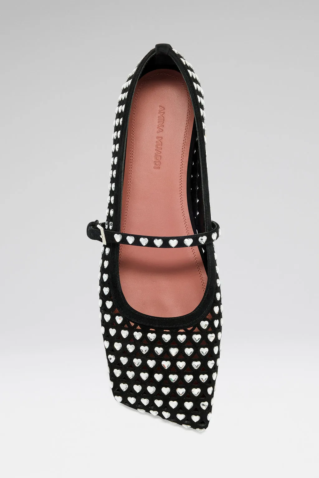 Black Suede And White Crystals
