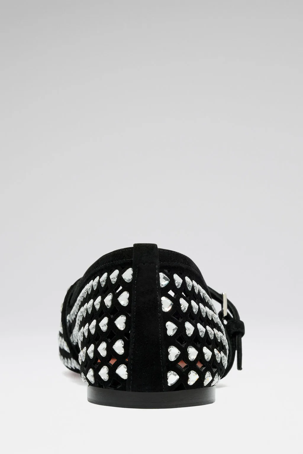 Black Suede And White Crystals
