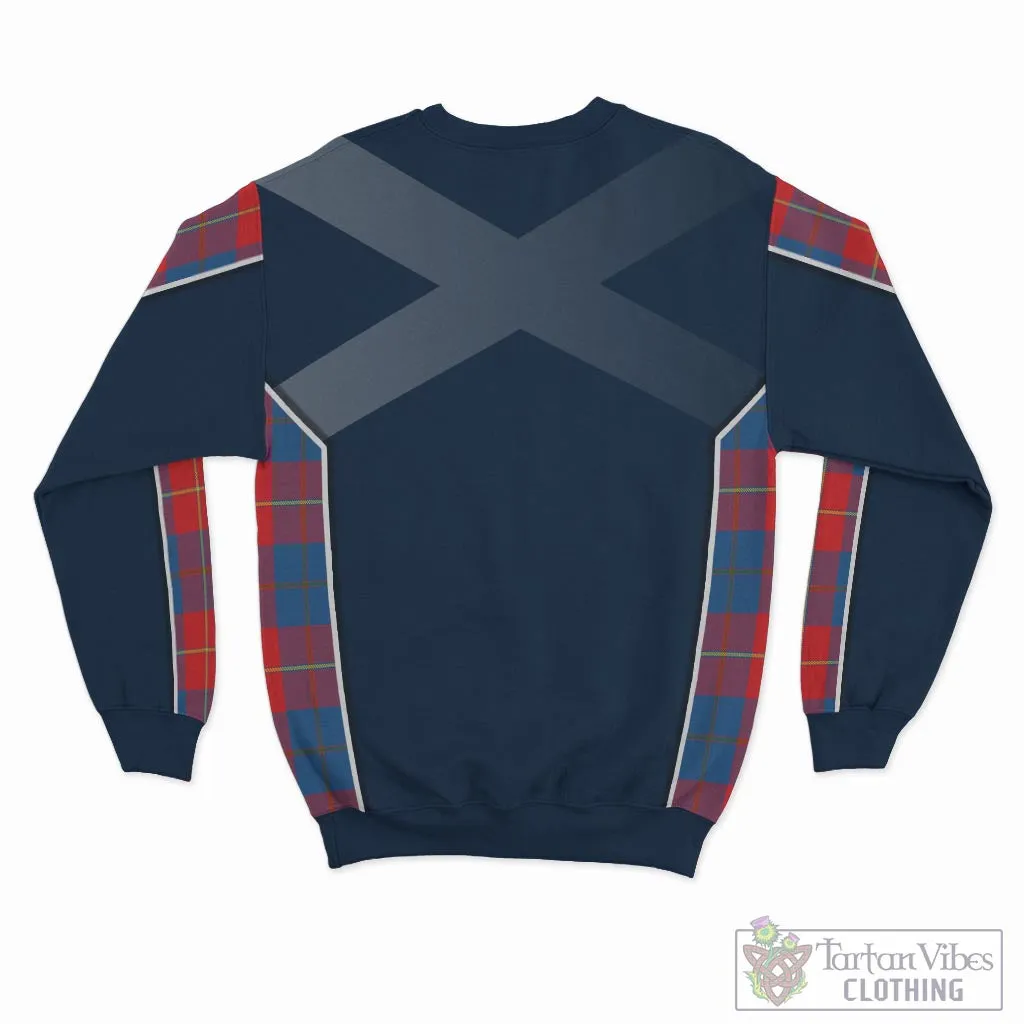 Blane Tartan Sweatshirt with Family Crest and Scottish Thistle Vibes Sport Style