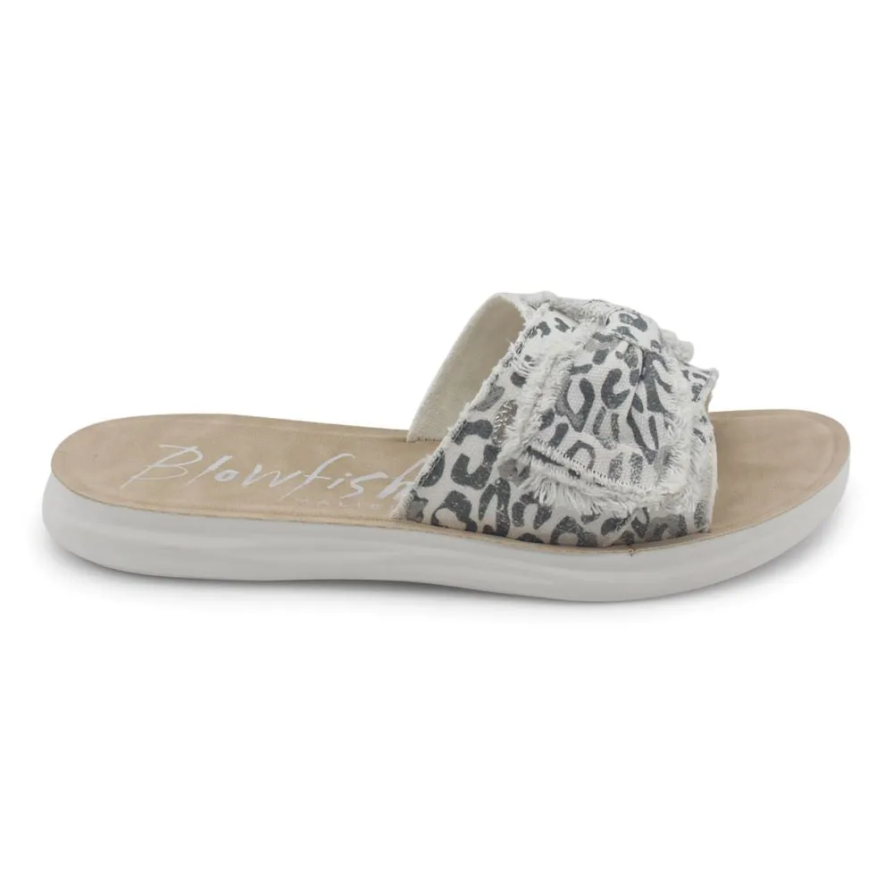 'Blowfish Malibu' Women's Saturn Sandal - Gray Paper Cat Canvas