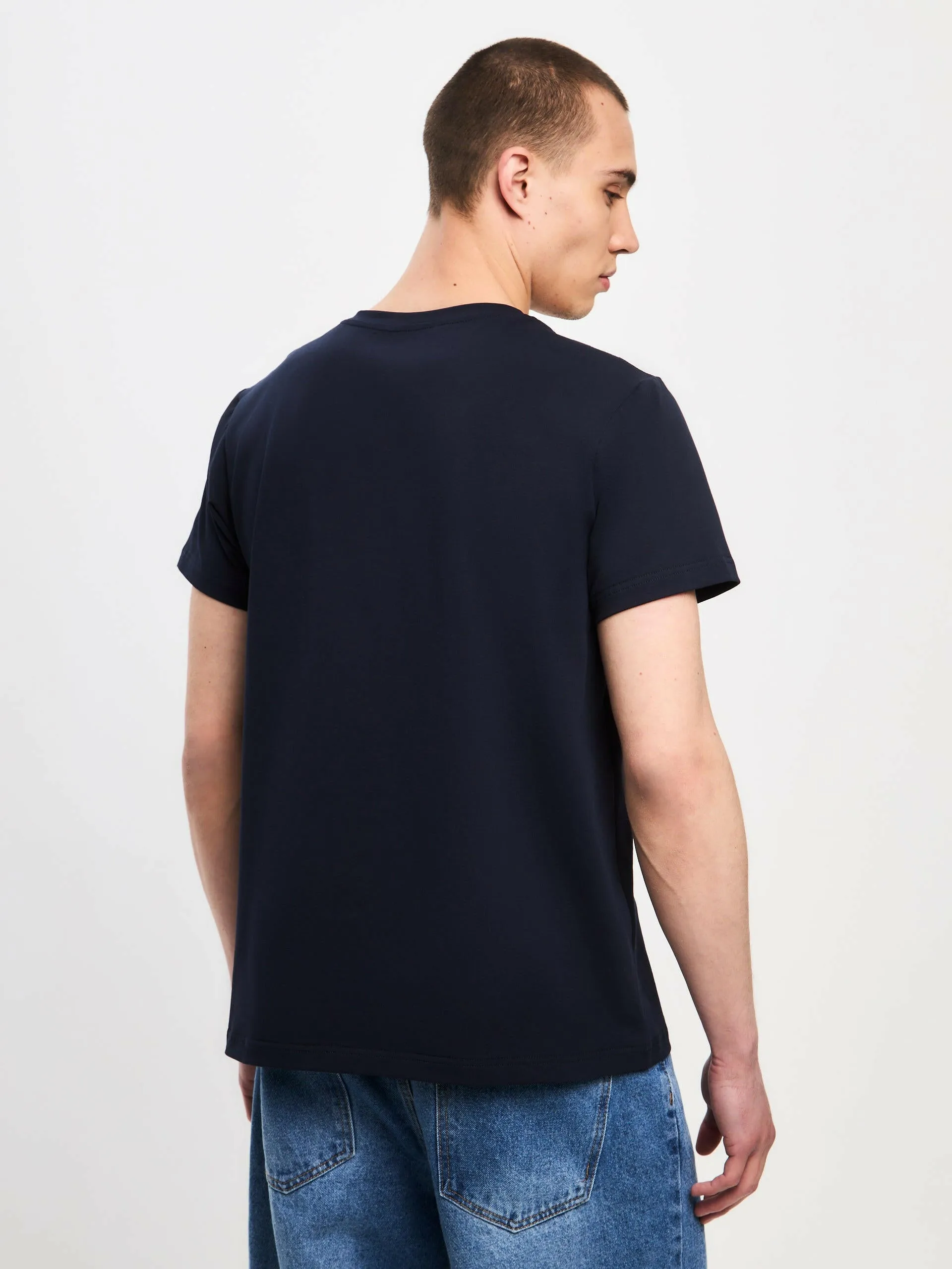 Blue Printed T-shirt SPORT CASUAL CAT