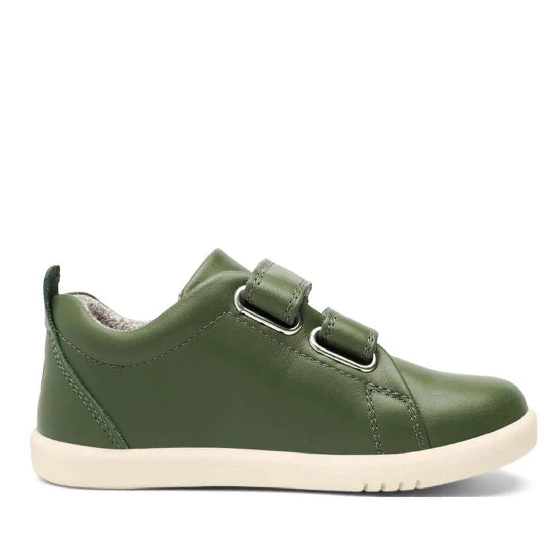 Bobux Iwalk Grass Court Forest Green Leather Trainer 633756