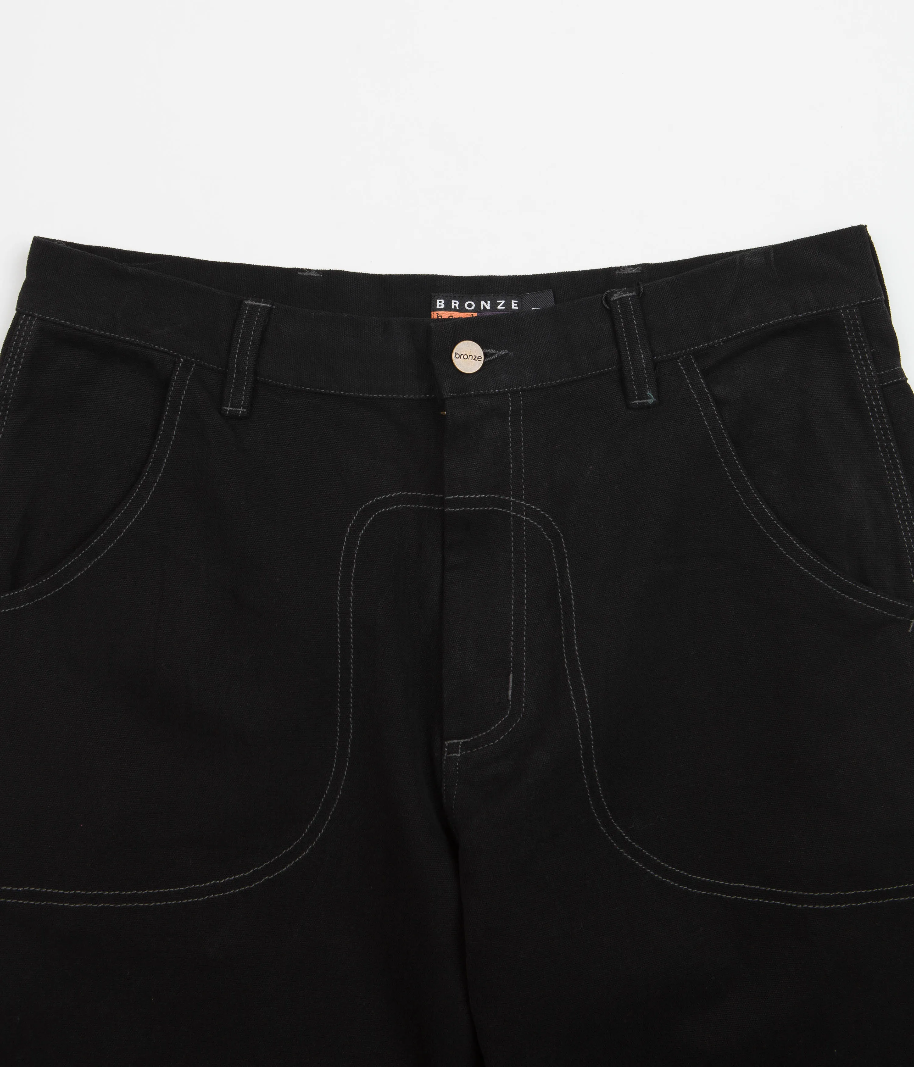 Bronze 56K 56 Duck Canvas Pants - Black