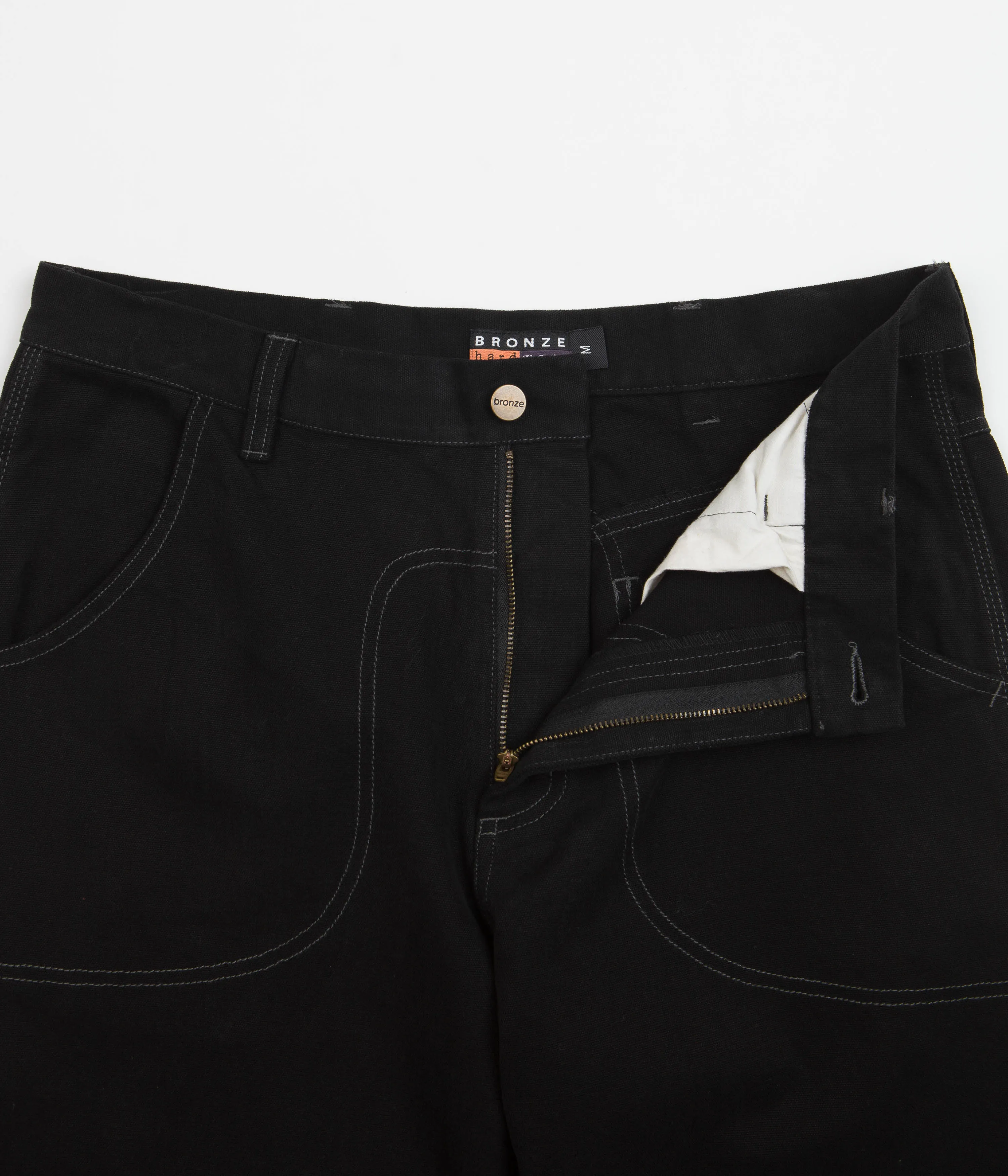 Bronze 56K 56 Duck Canvas Pants - Black