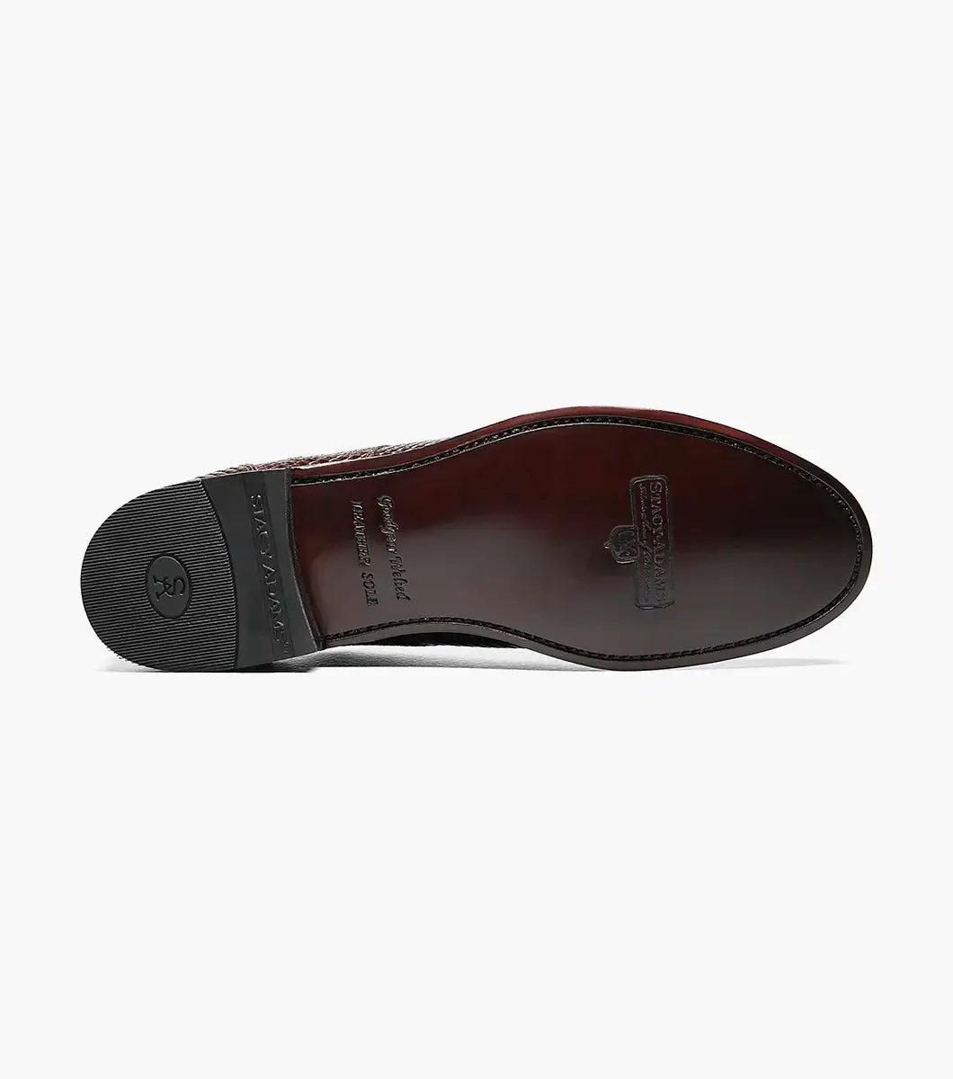 Brown Stacy Adams Madison Anaconda Plain Toe Oxford Men's shoe