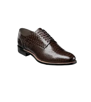 Brown Stacy Adams Madison Anaconda Plain Toe Oxford Men's shoe