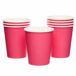 Bubblegum Pink Paper Party Cups x 8