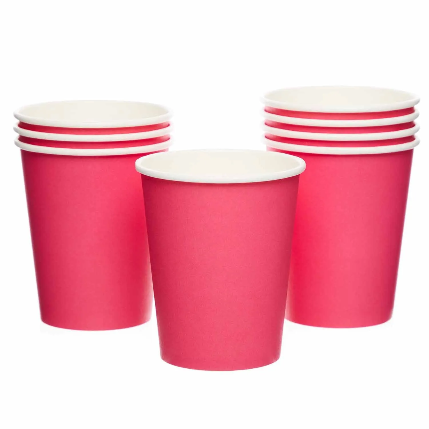 Bubblegum Pink Paper Party Cups x 8