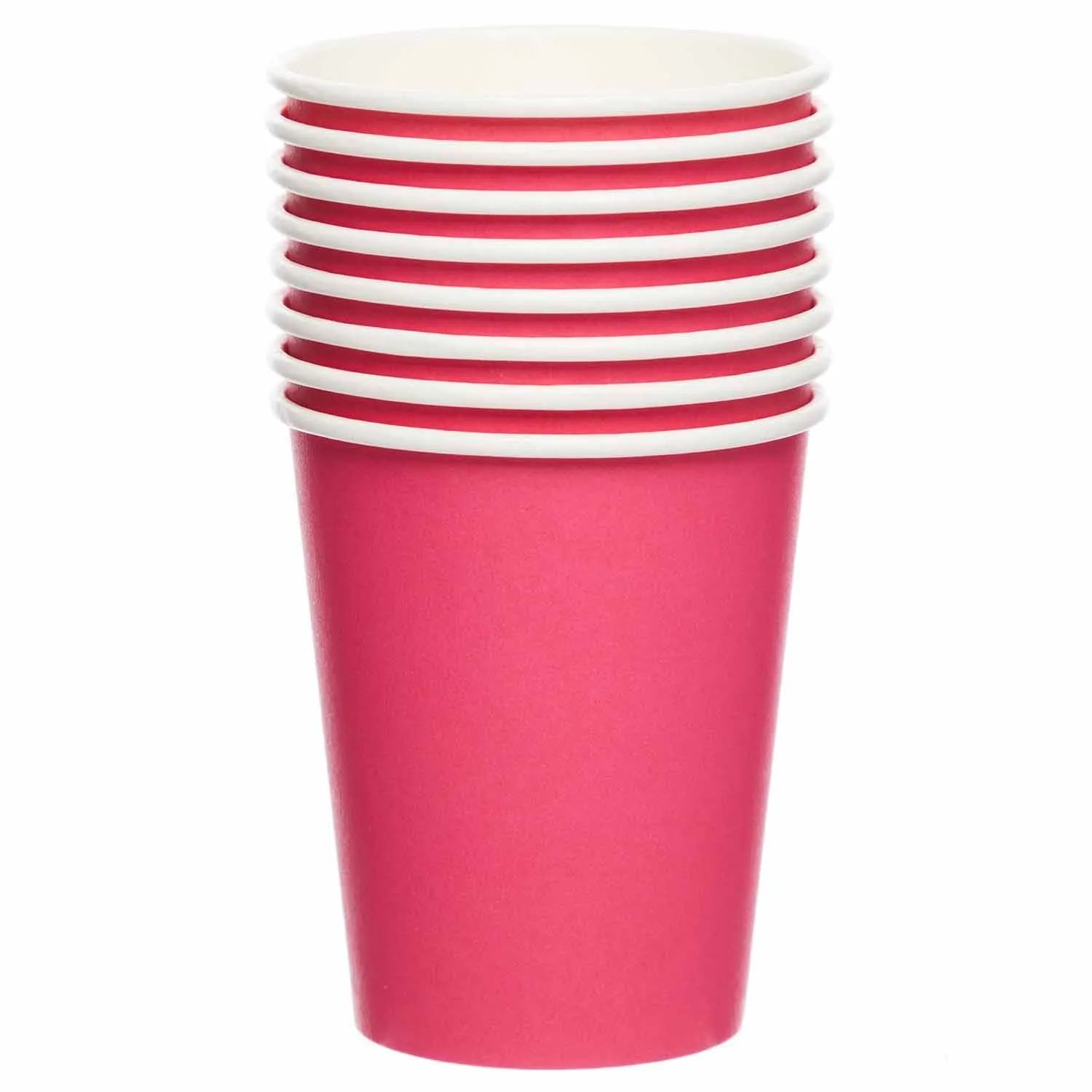 Bubblegum Pink Paper Party Cups x 8
