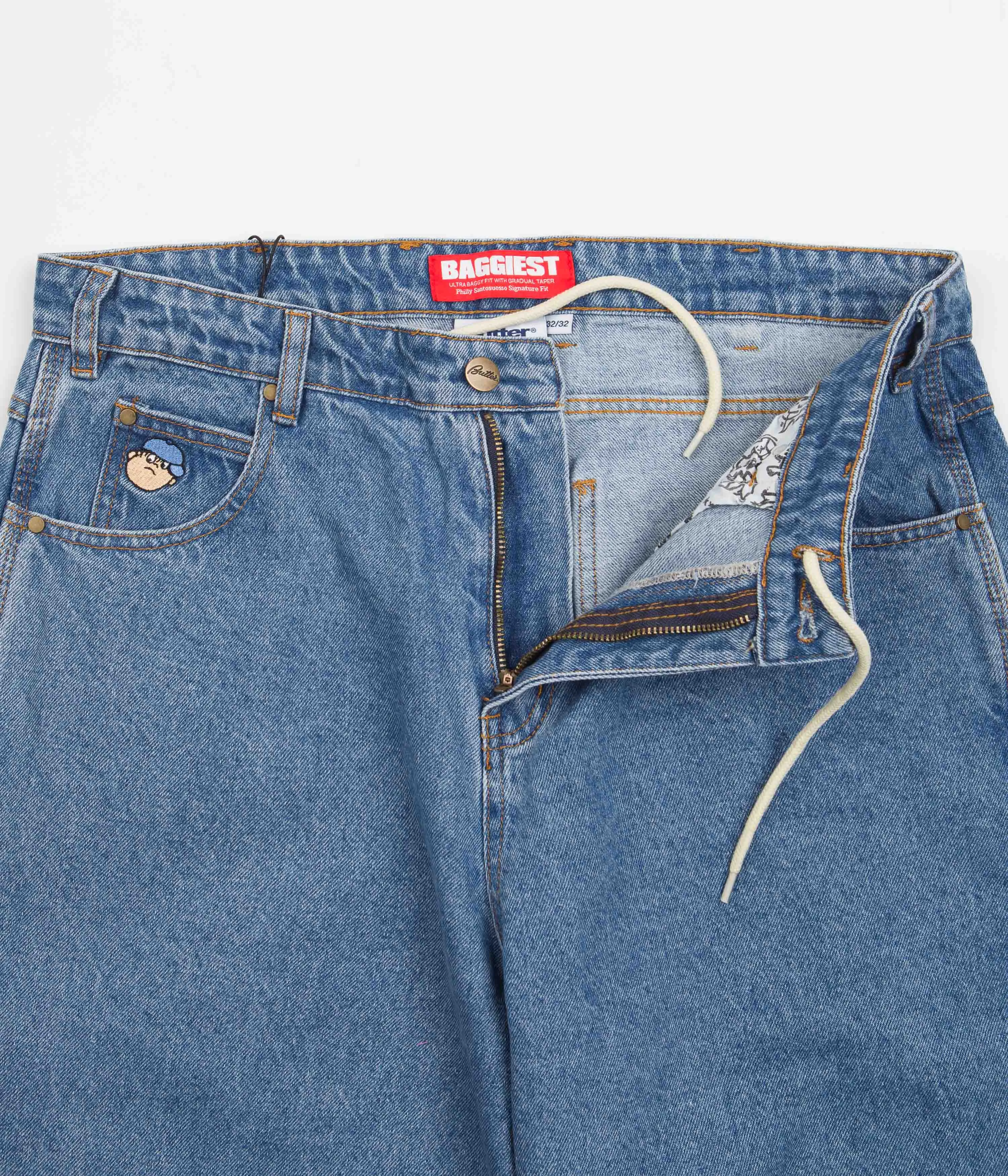 Butter Goods Santosuosso Jeans - Washed Indigo / Blue