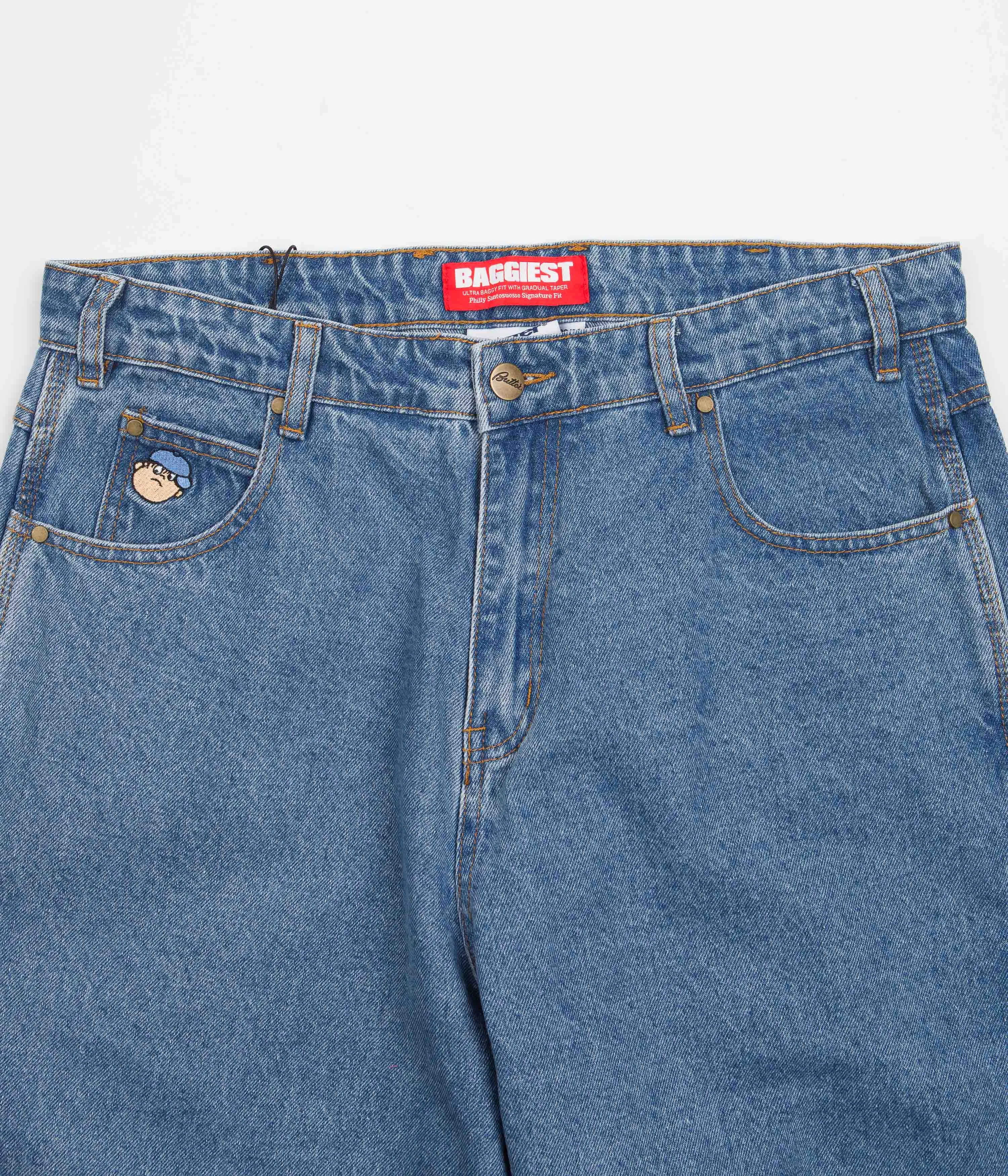 Butter Goods Santosuosso Jeans - Washed Indigo / Blue