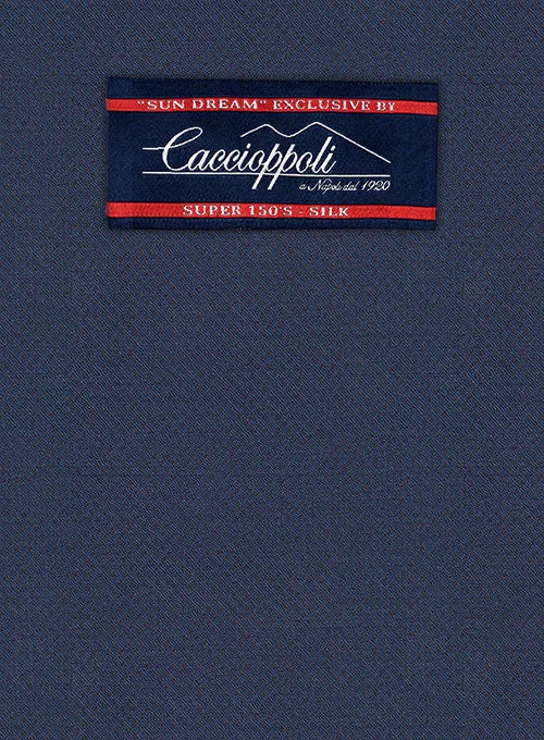 Caccioppoli Sun Dream Zoncci Blue Wool Silk Suit
