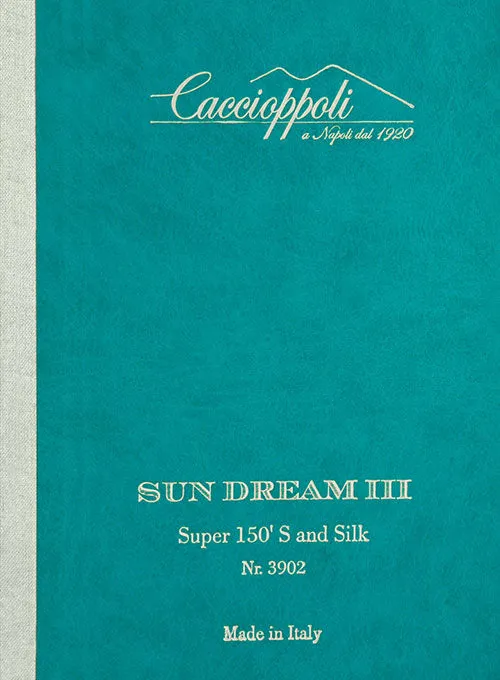 Caccioppoli Sun Dream Zoncci Blue Wool Silk Suit
