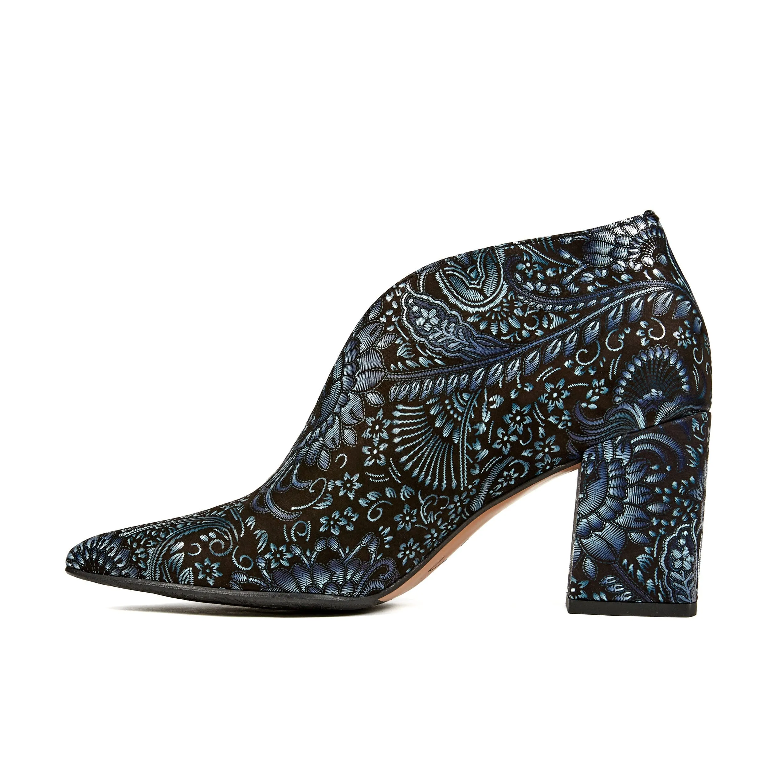 Charlotte - Black Blue Floral