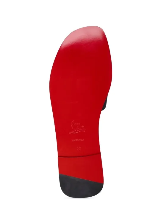 Christian Louboutin   10mm CL leather mule flats 
