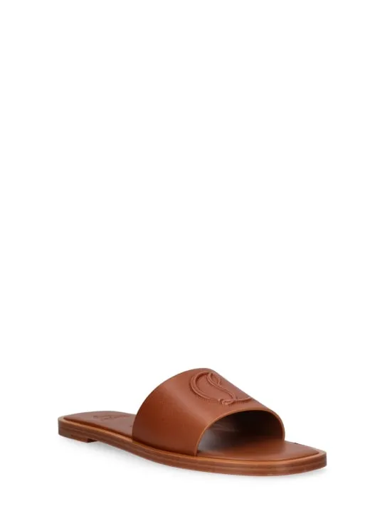 Christian Louboutin   10mm CL leather mule flats 